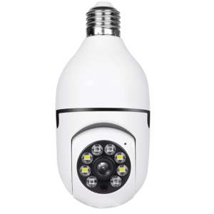 Wireless 1080P Smart Light Bulb Camera with 360° Dome, 2-Way Audio, Motion Detection & Color Night Vision